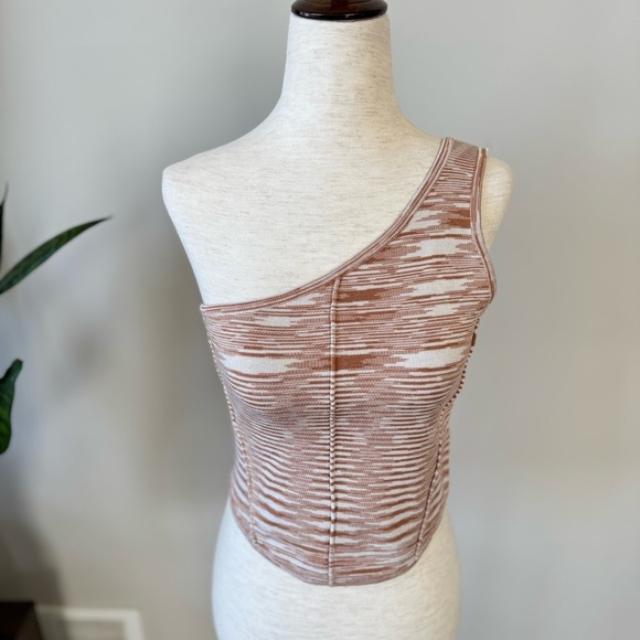 By Anthropologie One-Shoulder Sweater Corset Top - Picture 6 of 12